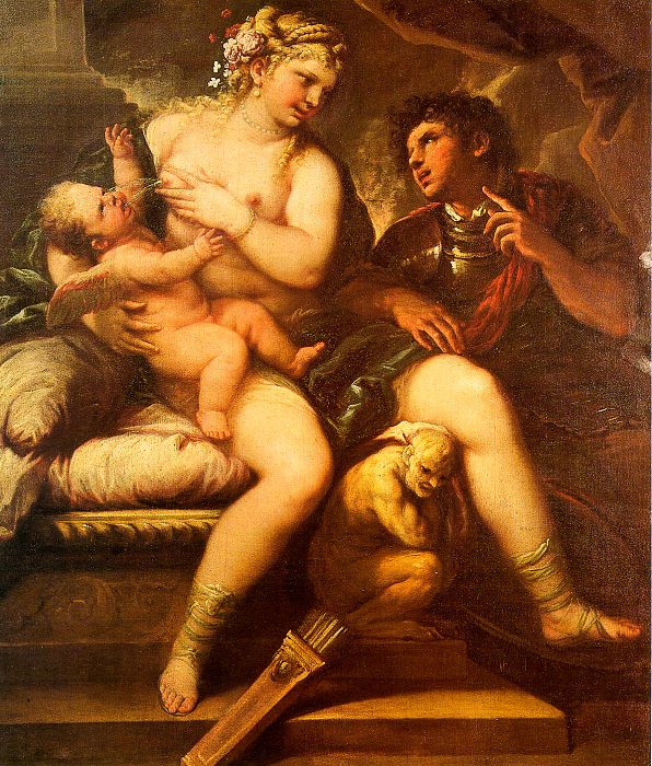  Luca  Giordano Venus, Cupid and Mars